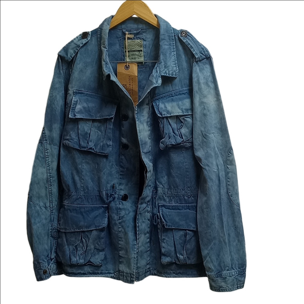 🆕 SCOTCH & SODA "THE COMANDO" BLUE TWO TONE WOMEN'S JACKET - Picture 8 of 15